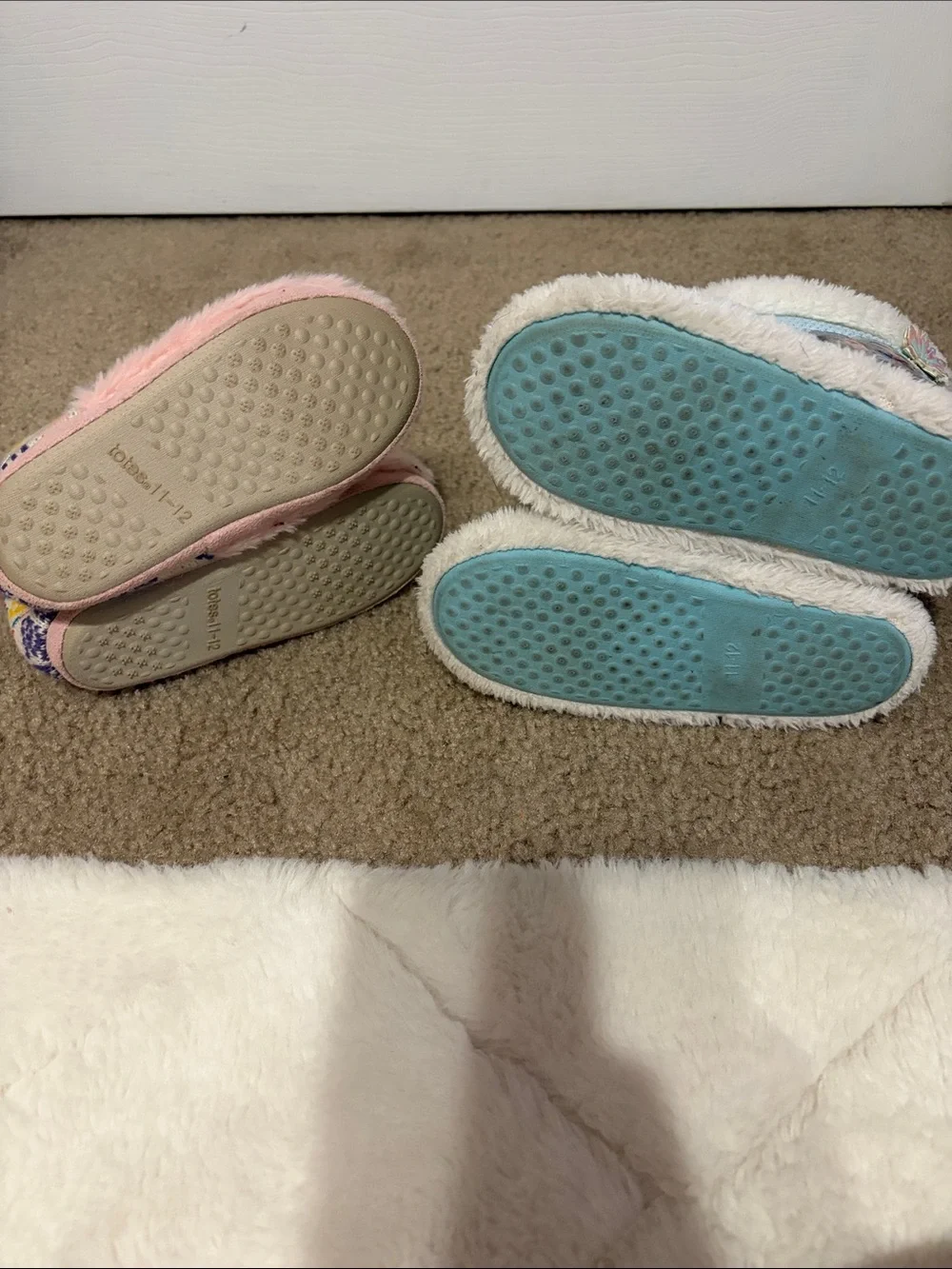 Plush Pink Animal Slipper Boots & Sparkle Frozen Snowflake Booties - 2 Pairs